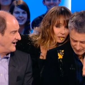 Pierre Lescure, Antoine de Caunes et Axelle Laffont.