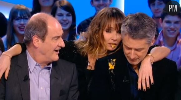 Pierre Lescure, Antoine de Caunes et Axelle Laffont.