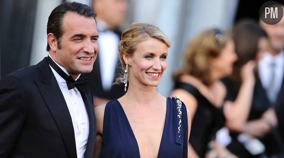 Jean Dujardin et Alexandra Lamy sur le tapis rouge des Oscars 2012