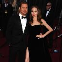 Brad Pitt et Angelina Jolie sur le tapis rouge des Oscars 2012