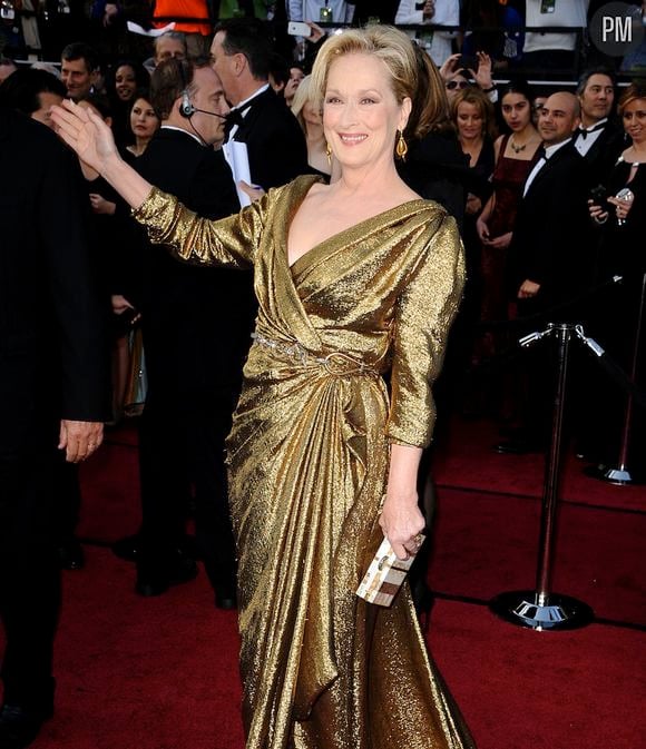 Meryl Streep sur le tapis rouge des Oscars 2012