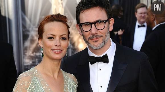 Bérénice Bejo et Michel Hazanavicius sur le tapis rouge des Oscars 2012