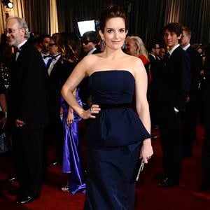 Tina Fey sur le tapis rouge des Oscars 2012