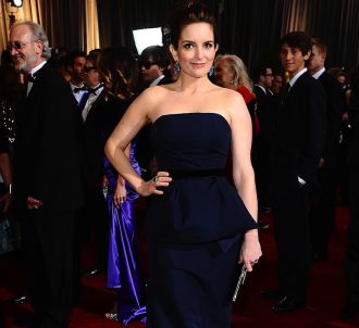 Tina Fey sur le tapis rouge des Oscars 2012