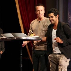 Stéphane Rotenberg et Jamel Debbouze dans "Top Chef" 2012