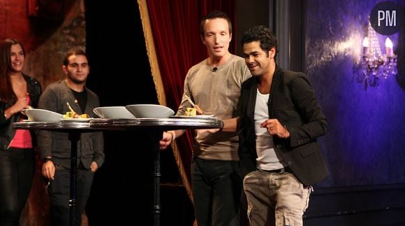 Stéphane Rotenberg et Jamel Debbouze dans "Top Chef" 2012