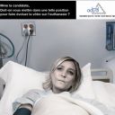 La campagne pour l'euthanasie de l'Association pour le Droit de Mourir dans la Dignité avec Marine Le Pen.