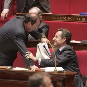 François Hollande et Nicolas Sarkozy, en octobre 2005.