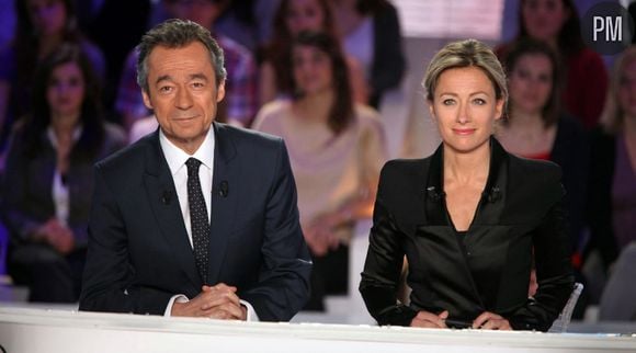 Michel Denisot et Anne-Sophie Lapix