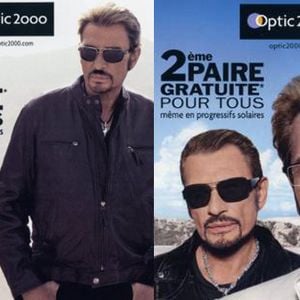 Les publicités "Optic 2000" avec Johnny Hallyday.