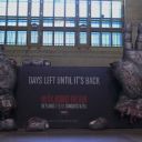  Installation publicitaire pour la troisème saison de "The Walking dead" dans la gare de Toronto. 