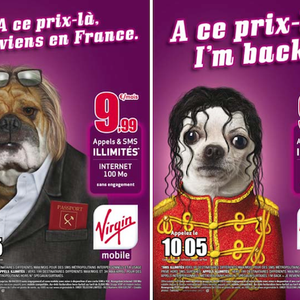 Dans une publicité, Virgin Mobile se moque du départ en Russie de Gérard Depardieu.