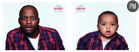 "Baby & me" d'Evian, version affichage. Avril 2013.