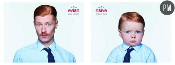 "Baby & me" d'Evian, version affichage. Avril 2013.