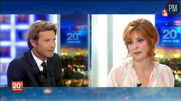 Mylène Farmer, dans le JT de Laurent Delahousse le 8 septembre 2013.