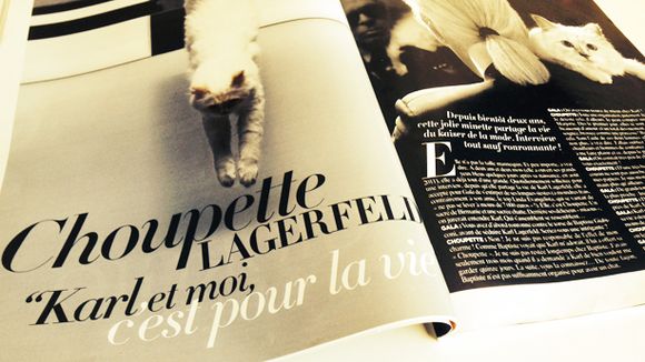 La chatte de Karl Lagerfeld en interview dans "Gala"