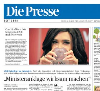 <p>La Une du quotidien autrichien 'Die Presse'</p>