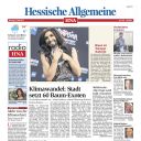  La Une du "Hessische Allgemeine" le 12 mai 2014. 