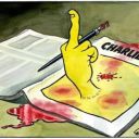 Hommage à Charlie Hebdo signé Dave Brown