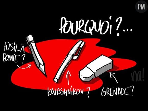 Hommage à Charlie Hebdo signé na!