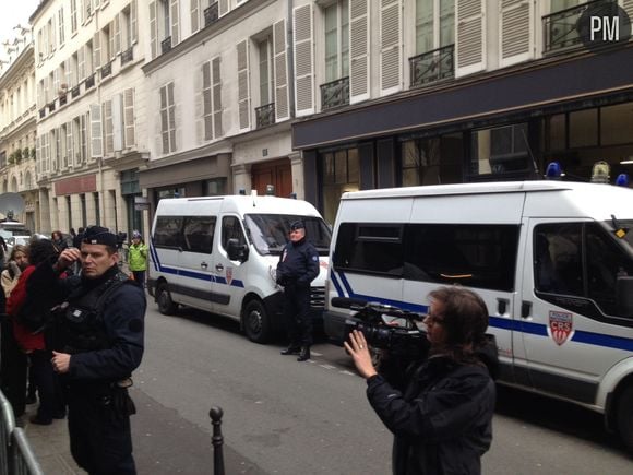 Paris, le 13 janvier 2015, locaux de "Libération".