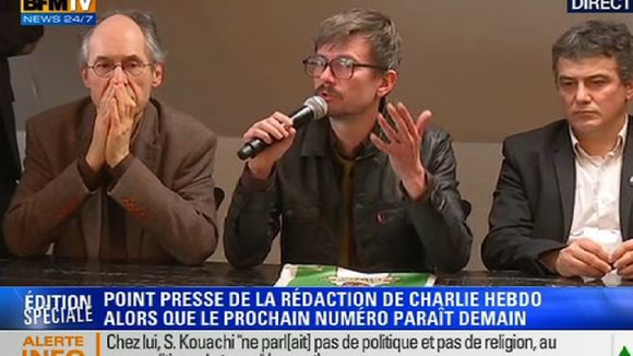 Conférence de presse de "Charlie Hebdo" : "Notre Mahomet il est vachement plus sympa que celui des terroristes !"