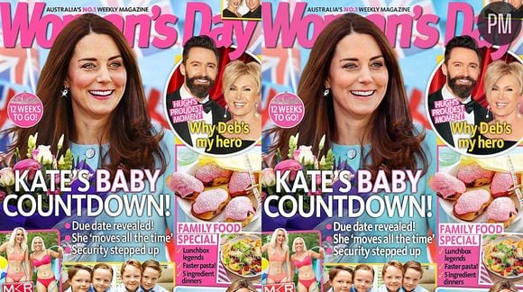 Kate Middleton avant et après en couverture de Woman's Day