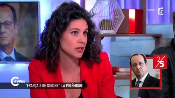 Patrick Cohen et Apolline de Malherbe dans "C à vous" sur France 5.