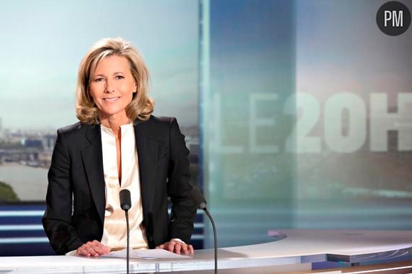 Claire Chazal, au journal de 20 heures le week-end.