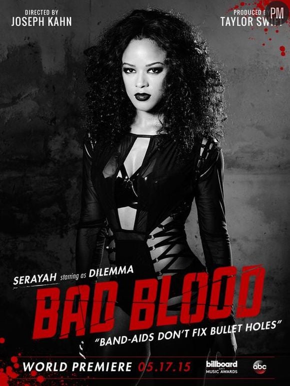 Serayah sur l'affiche "Bad Blood" de Taylor Swift