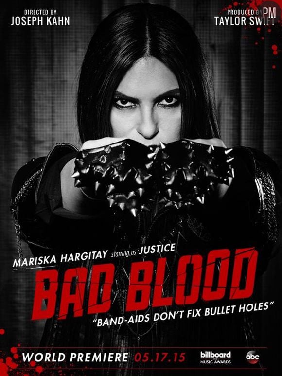 Mariska Hargitay sur l'affiche "Bad Blood" de Taylor Swift