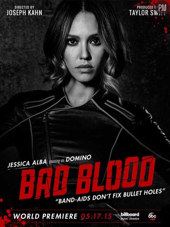 Jessica Alba sur l'affiche "Bad Blood" de Taylor Swift