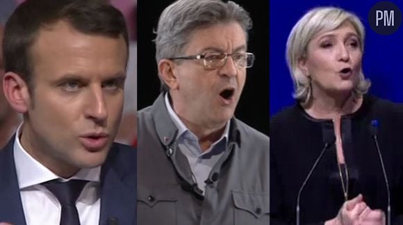 Macron, Mélenchon et Le Pen ce week-end à Lyon.