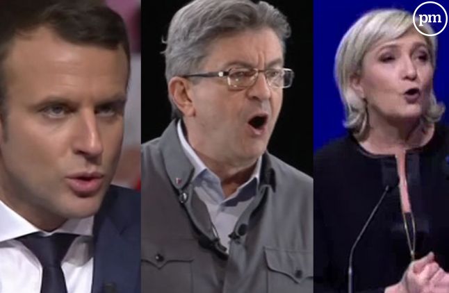 Macron, Mélenchon et Le Pen ce week-end à Lyon.