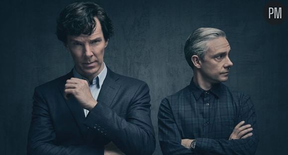 Benedict Cumberbatch et Martin Freeman dans "Sherlock"