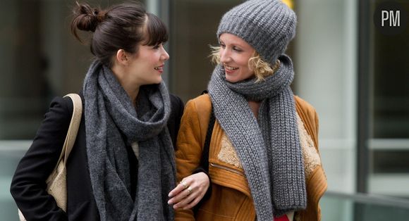 Alexandra Lamy et Mélanie Doutey dans "Jamais le premier soir"