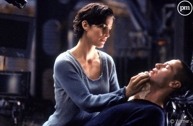Carrie-Ann Moss et Keanu Reeves dans "Matrix"