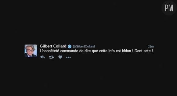 Le tweet supprimé de Gilbert Collard.