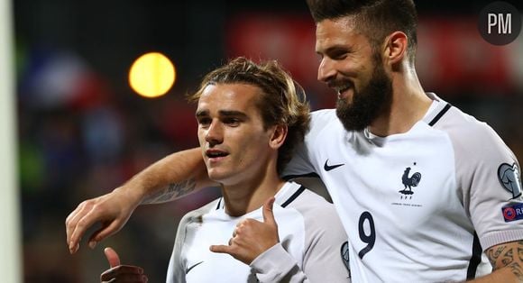 Antoine Griezmann et Olivier Giroud (Luxembourg-France)