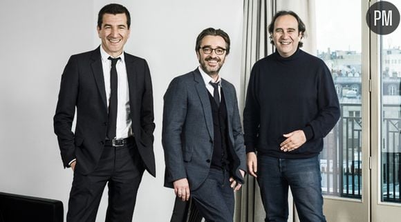 Matthieu Pigasse, Pierre-Antoine Capton et Xavier Niel.