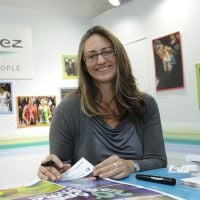 Roland-Garros : Mary Pierce aux côtés de Laurent Luyat sur la terrasse