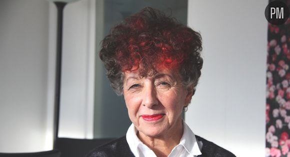 Laurence Bloch, les cheveux teints en rouge pour fêter le record d'audience d'Inter