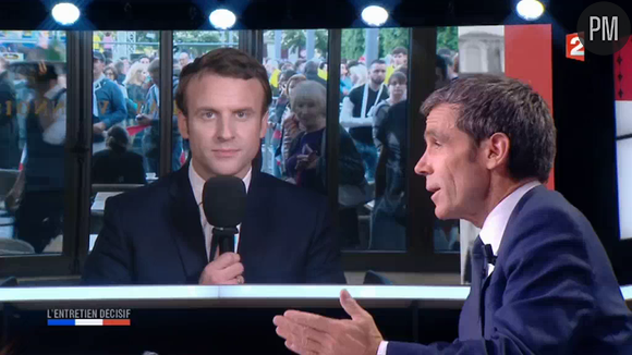 Emmanuel Macron sur France 2, le 4 mai 2017.