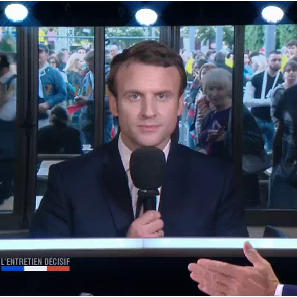 Emmanuel Macron sur France 2, le 4 mai 2017.