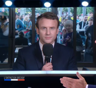 Emmanuel Macron sur France 2, le 4 mai 2017.