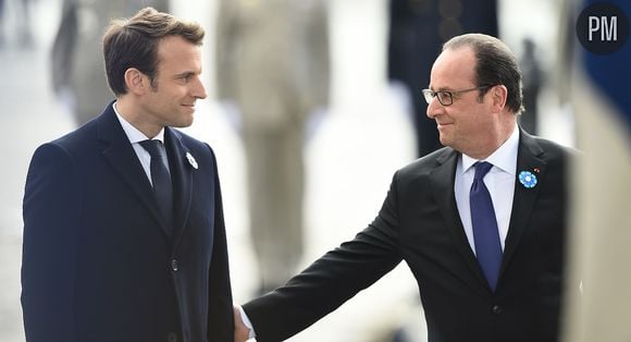 Passation de pouvoir entre Emmanuel Macron et François Hollande