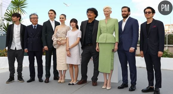 L'équipe de "Okja" le 19 mai 2017 (Cannes)