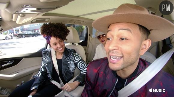 Alicia Keys et John Legend dans "Carpool Karaoke"