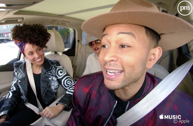 Alicia Keys et John Legend dans "Carpool Karaoke"