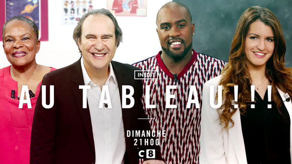 "Au Tableau !" : Marlène Schiappa, Christiane Taubira et Xaviel Niel ce soir sur C8